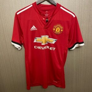 Adidas Manchester United Red Soccer Jersey Sz Small